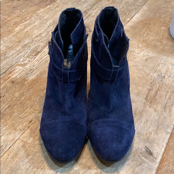 39.5 rag & bone “Harrow” booties in navy EUC - Picture 3 of 8